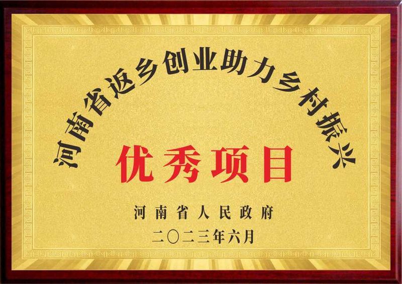 河南省返乡创业助力乡村振兴优秀项目